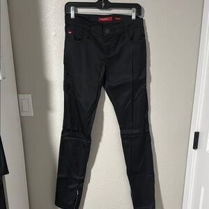 Miss Sixty Shiny Black Skinny Pants